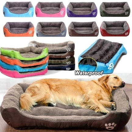 Brass bed for a dog in a variety of colors
