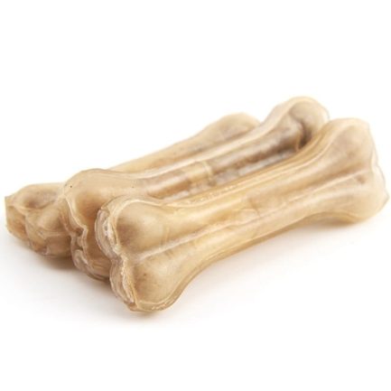 Leather bone bite toy for dog