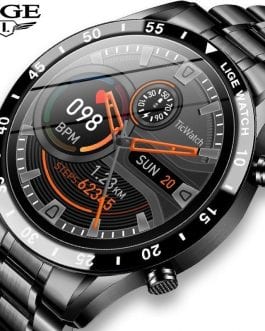 Sporty LIGE smart watch for men, waterproof
