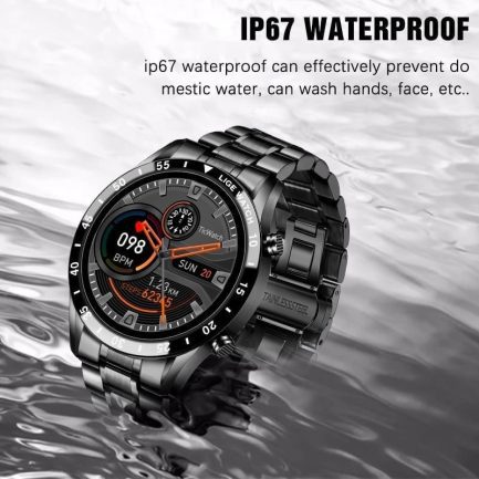 Sporty lige smart watch for men, waterproof