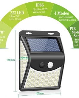 Solar projector with LED lights including motion sensor