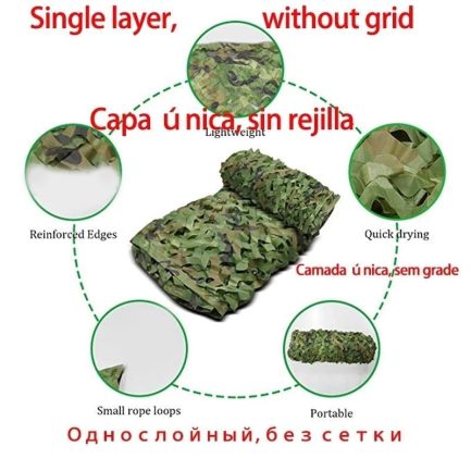 Up to 10 meters camouflage shade net for camping or yard