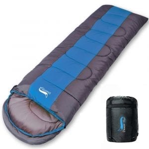 Sleeping bag 4 seasons for trips and outdoor accommodation