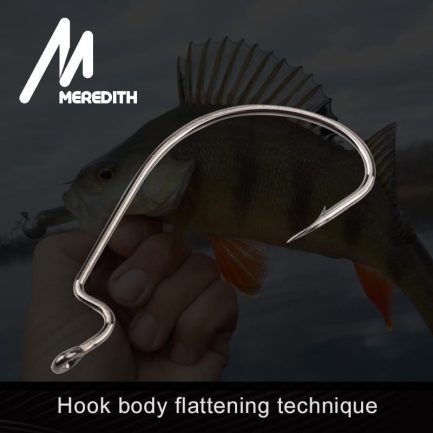 Carbon hooks adapted for dressing fish-like in a variety of sizes, in packages of 50