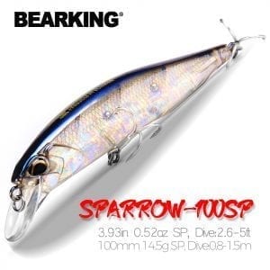 Bearking 10cm 15g hard bait fishing 14 color towing depth 0.8-1.5m