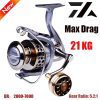 Spinning reel max drag 21kg spool, gear 5.2:1 ratio, high speed ​saltwater