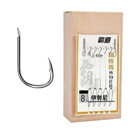 3 sets of fishing hooks japan with snap rolling swivel anti-bite fishing saltwater hooks