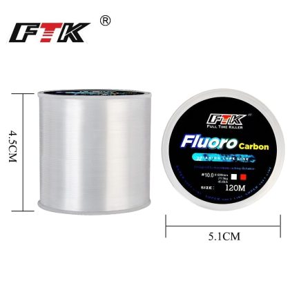 120m fluorocarbon coating fishing line 0.20mm-0.60mm leader line