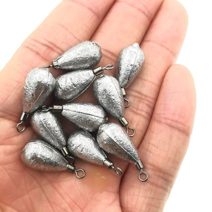 Outkit 10pcs/lot sinkers swivels fishing lead weight weight for 3g 5g 7g