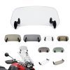 Universal motorcycle windshield extension, adjustable spoiler