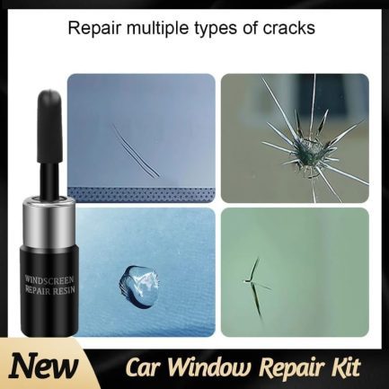 Car windshield repair tool, window glass cracked scratch restore kit