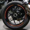 5 colors cars and motorcycle styling strips reflective wheel stickers