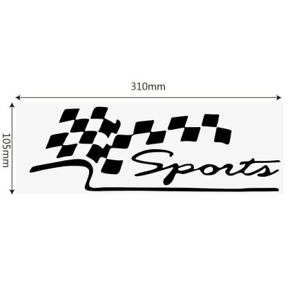 Car stickers racing sports flag