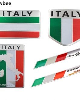 Italy Flag 3D Metal Emblem Badge Styling. Motorcycle And Car Decal
