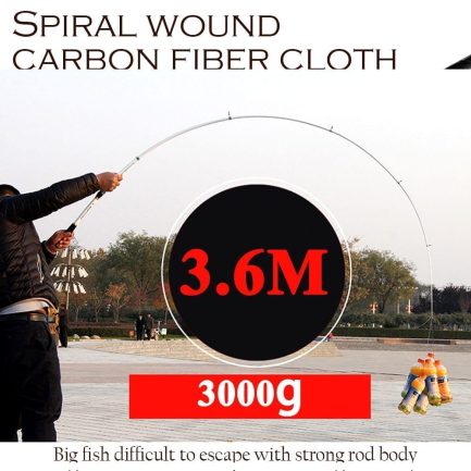 Ghotda 2.1m -3.6m, fishing rod hard frp carbon fiber telescopic
