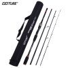 Goture xceed spinning casting carbon, fishing rod 3.0m 2.7m 2.4m 2.1m 1.98m, light, 4 sections, portable bag