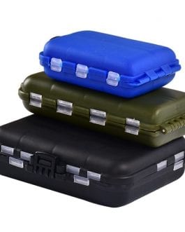1Pcs Fishing Tackle Boxes, Storage Case Multifunctional, Double Mini Plastic Bait Box.
