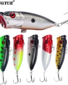 Fishing Lure 6.5cm/12g Topwater Popper Bait, 5 Color With 6# Hooks