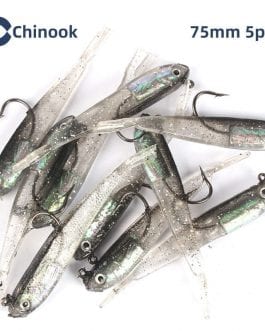 Chinook 5pcs Soft Bait with Hook