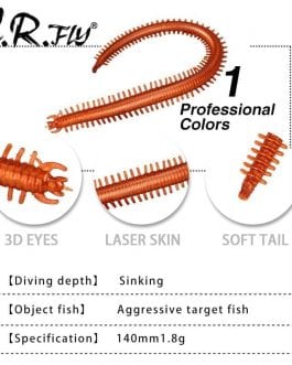 10Pcs Power Sea Worms Real Sens, Soft Bait Lifelike Fishy Smell Lures