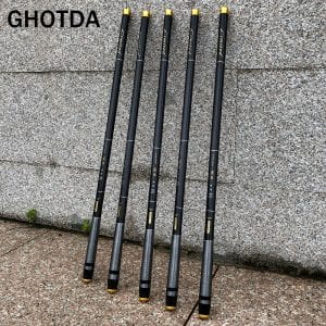 GHOTDA 3.6M-7.2M Telescopic Fishing Rod High Carbon Portable Super Hard
