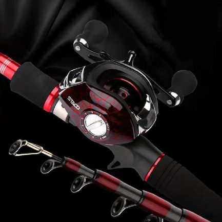 Hfbirds lure telescopic fishing rod, spinning ultralight carbon carp fishing rod, casting portable tackle fishing rod and reel