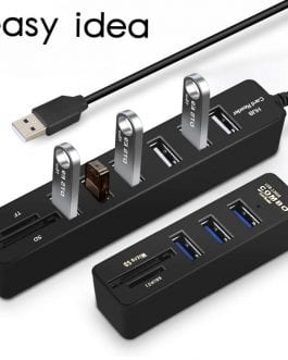 Multi USB 3.0 Hub, USB Splitter, High Speed 3, 6 Ports 2.0