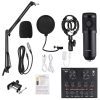Bm800 pro microphone mixer audio, dj mic stand, usb wireless karaoke ktv professional recording live