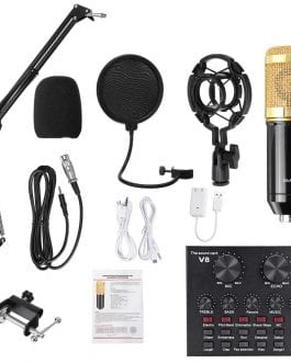 BM800 Pro Microphone Mixer Audio, dj MIC Stand, USB Wireless Karaoke KTV Professional Recording Live