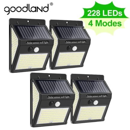 Led solar lights, outdoor lamp with motion sensor