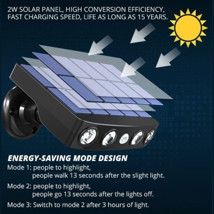 Powerful solar light, outdoor, motion sensor, waterproof
