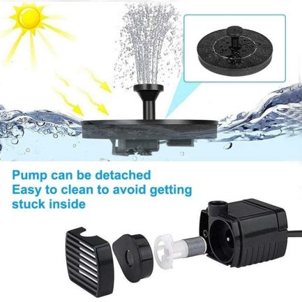 Solar power water fountain pump, floating fountain pond