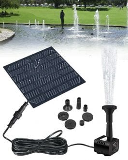 Solar Panel Powered, Water Fountain Pool,  Sprayer with Water Pump & 3 Spray Heads
