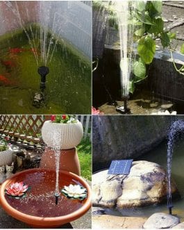 Solar Panel Powered, Water Fountain Pool,  Sprayer with Water Pump & 3 Spray Heads