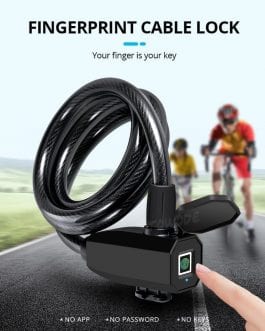 Towode Fingerprint Bicycle Lock  Smart Lock USB Waterproof