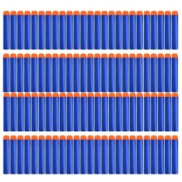 1000/400/300/200/100pcs Blue Solid Round Head Bullets 7.2cm For Nerf Series Blasters