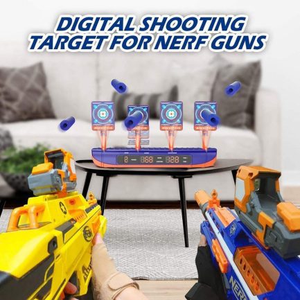 For nerf guns bullets, auto reset electric shooting target, sound light