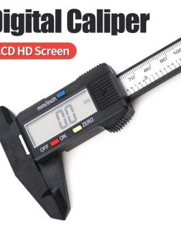Electronic Digital Caliper, Carbon Fibre Vernier, Calipers Plastic Gauge LCD Micrometer 150mm/6In