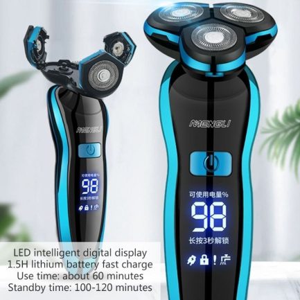 Electric razor shaver, rechargeable shaving machine for men, beard razor, wet-dry water proof