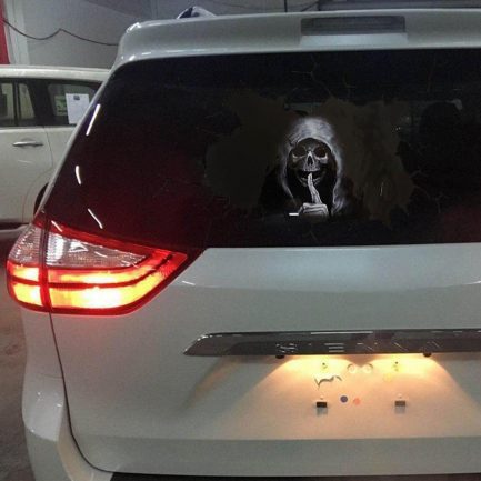 Horror wall stickers, silent skull sticker car window