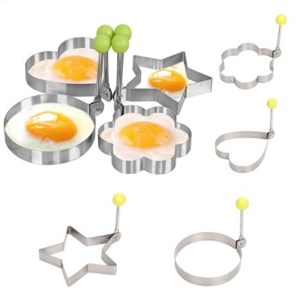 Stainless steel fried egg, pancake bread, fruit and vegetable shape decoration