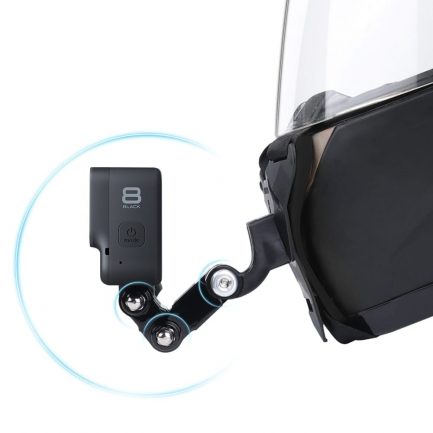 Motorcycle helmet chin stand mount holder for gopro