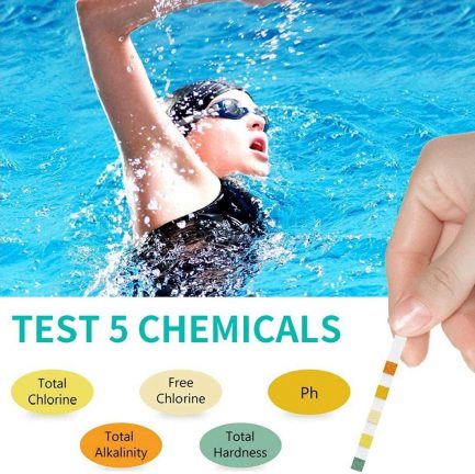 Ph test strips, swimming pool and spa water quality test