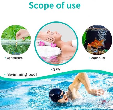 Ph test strips, swimming pool and spa water quality test