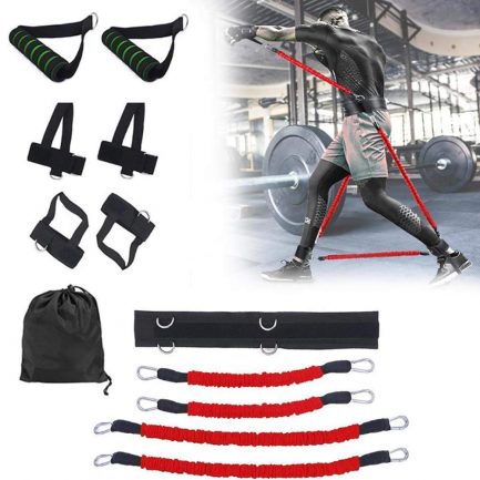 Sports fitness bounce trainer, leg resistance band set, boxing exercise belt for strength training