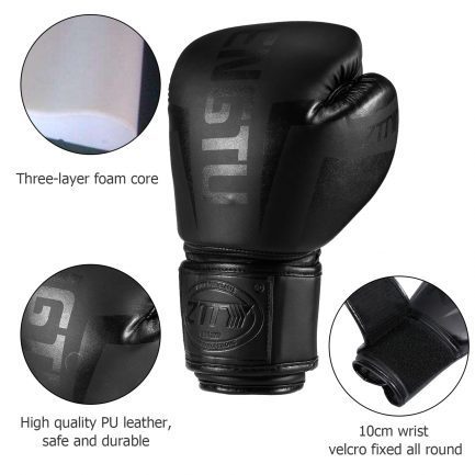 Ztty kick boxing gloves for men women, pu karate muay thai