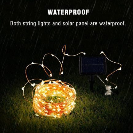 Solar string fairy lights, 12m 100led / 5m 50 led waterproof, solar power