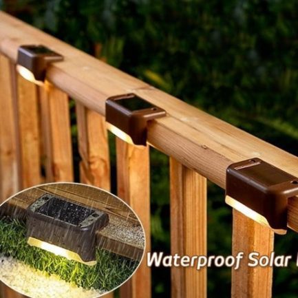 Solar step lights outdoor, waterproof led solar power