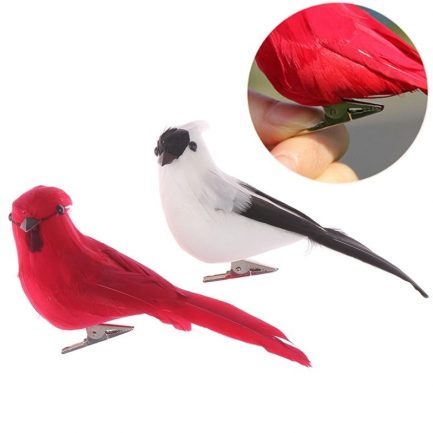 Creative feather artificial parrots, home or outdoors decoration