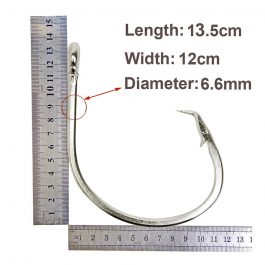 Easy Catch size 18/0, Stainless Steel Circle Fishing Hook, shark and Tuna Large Strong Thick